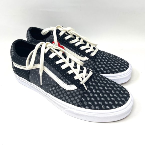 Vans Old Skool Black Womens Size Low Top Skateboarding White Canvas VN0A3WKT9XJ - Picture 3 of 11